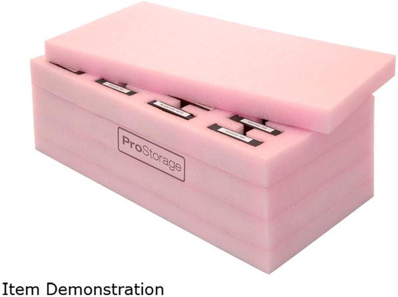 Alt view image 3 of 9 - ProStorage IMA904800F005 Foam Storage for 24 Hard Drives Pink