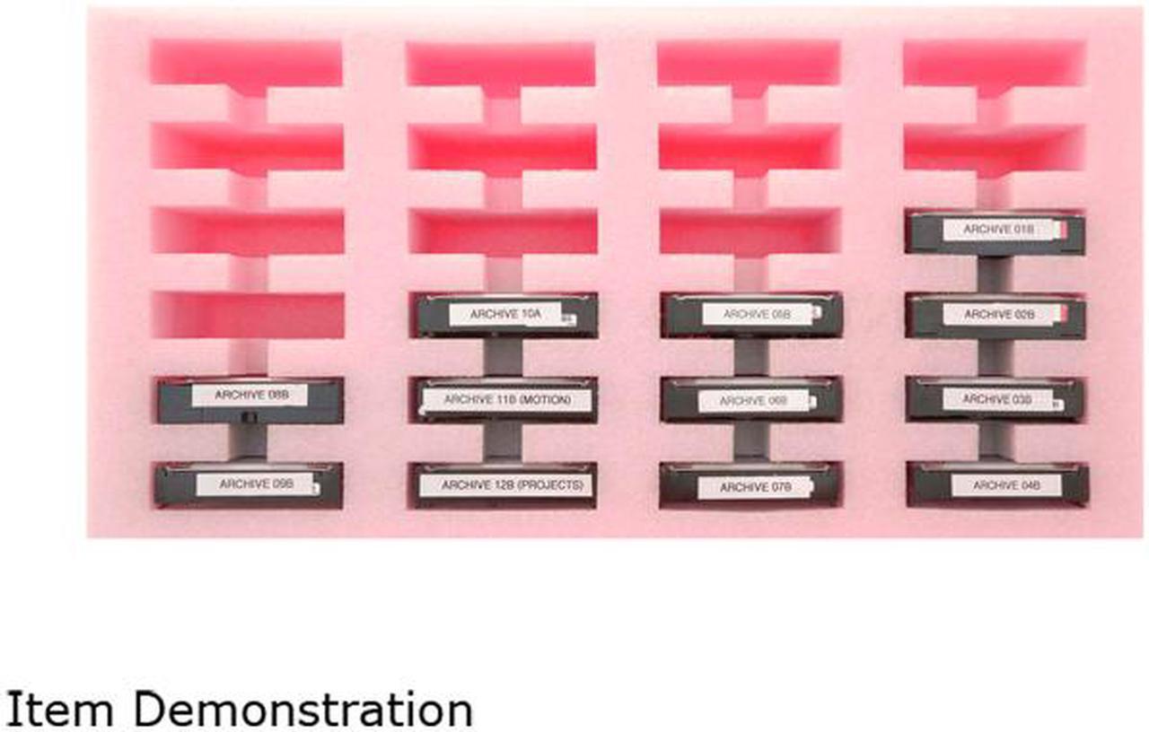 Alt view image 4 of 9 - ProStorage IMA904800F005 Foam Storage for 24 Hard Drives Pink