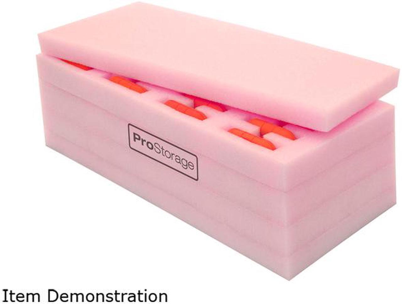 Alt view image 6 of 9 - ProStorage IMA904800F005 Foam Storage for 24 Hard Drives Pink