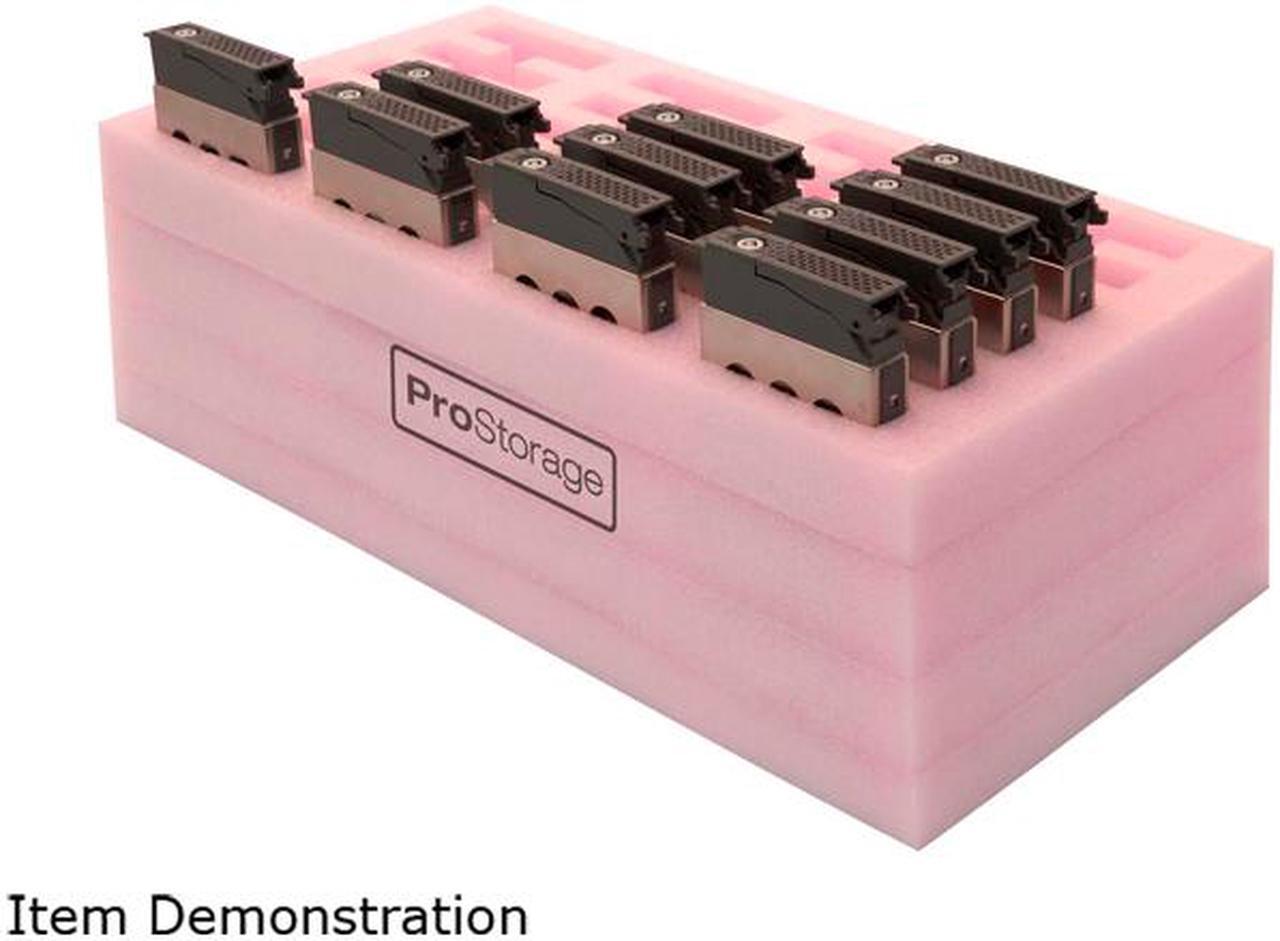 Alt view image 8 of 9 - ProStorage IMA904800F005 Foam Storage for 24 Hard Drives Pink