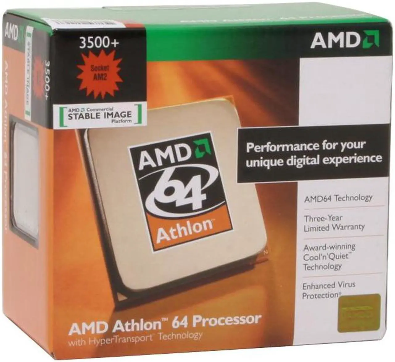 Open Box: AMD Athlon 64 3500+ - Athlon 64 Orleans Single-Core 2.2 GHz ...
