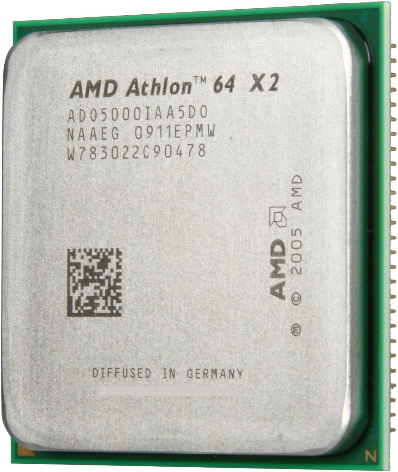 Main image of AMD Athlon 64 X2 5000+ - Athlon 64 X2 Brisbane Dual-Core 2.6 GHz Socket AM2 Processor - ADO5000IAA5DO - OEM