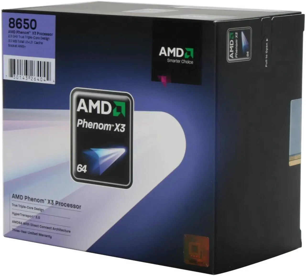 AMD Phenom 8650 - Phenom X3 Toliman Triple-Core 2.3 GHz Socket AM2+ 95W ...