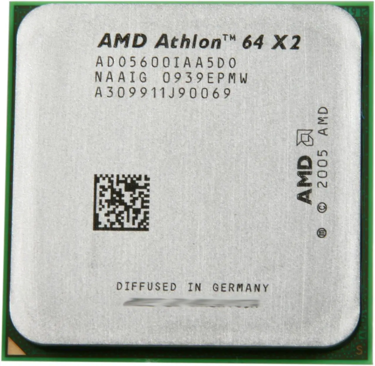 Alt view image 2 of 4 - AMD Athlon 64 X2 5600+ - Athlon 64 X2 Brisbane Dual-Core 2.9 GHz Socket AM2 65W Processor - ADO5600IAA5DO