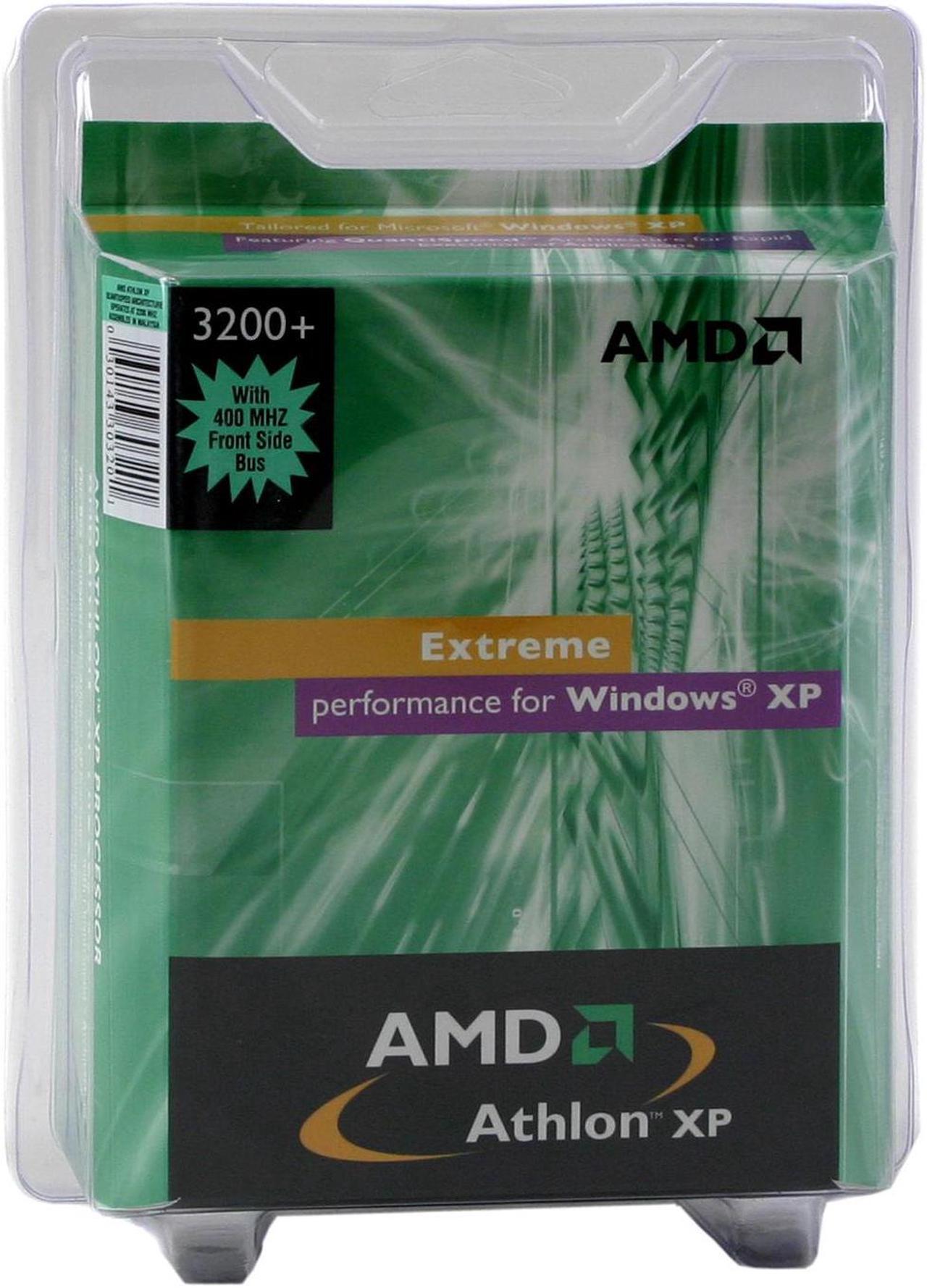 Main image of AMD Athlon XP 3200+ - Athlon XP Barton Single-Core 2.2 GHz Socket A Processor - AXDA3200BOX