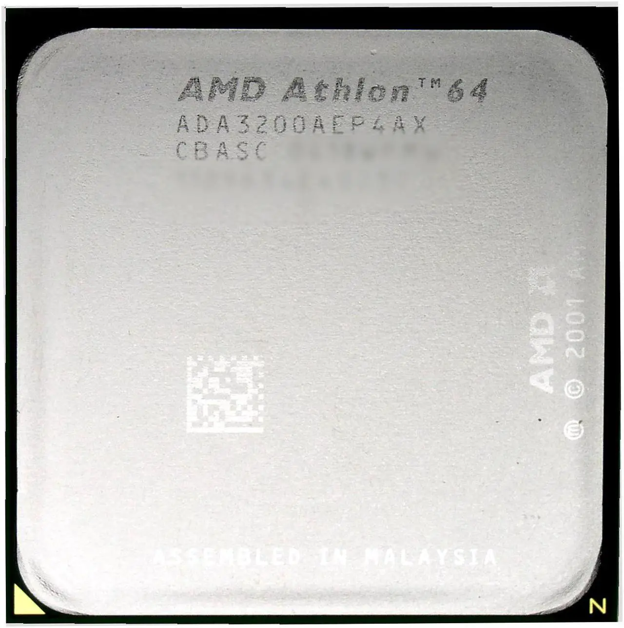 Main image of AMD Athlon 64 3200+ - Athlon 64 Newcastle Single-Core 2.2 GHz Socket 754 Processor - ADA3200AEP4AX