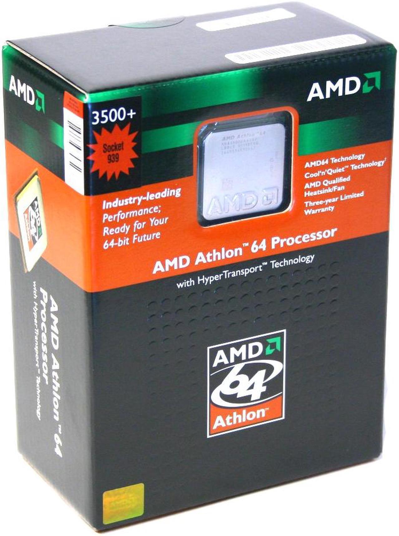 Main image of AMD Athlon 64 3500+ - Athlon 64 Venice Single-Core 2.2 GHz Socket 939 Processor - ADA3500BPBOX