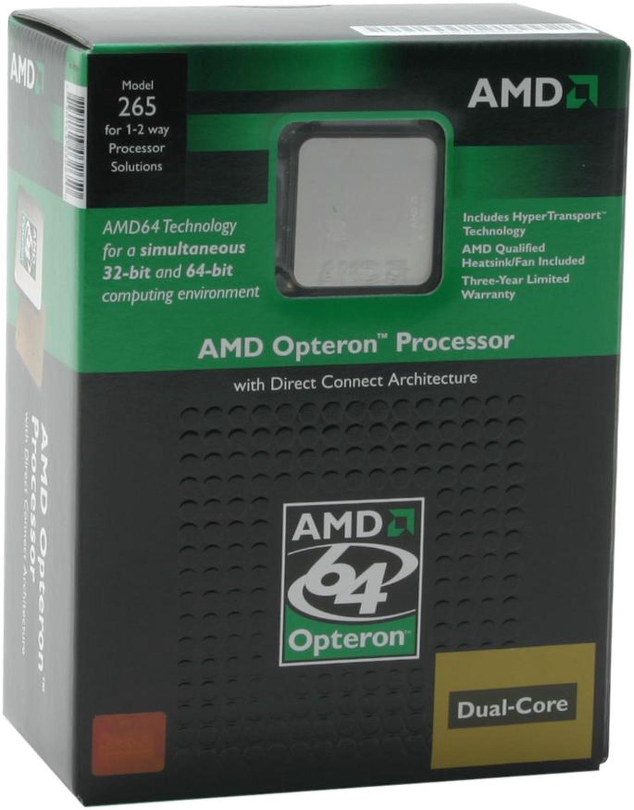 Main image of AMD Opteron 265 - Opteron Italy Dual-Core 1.8 GHz Socket 940 Processor - OSA265CBBOX