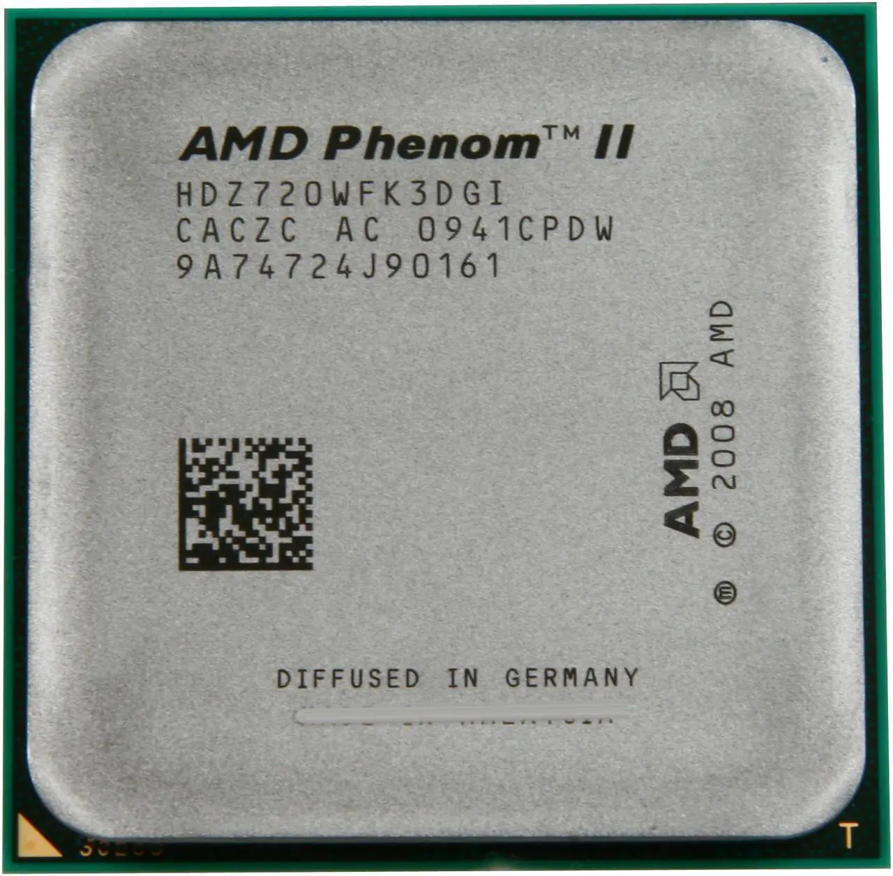 Alt view image 2 of 4 - AMD Phenom II X3 720 Black Edition - Phenom II X3 Heka Triple-Core 2.8 GHz Socket AM3 95W Processor - HDZ720WFK3DGI - OEM