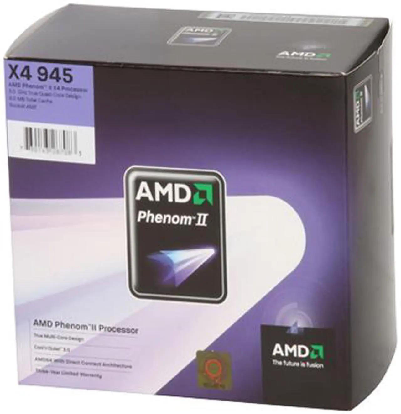 Main image of AMD Phenom II X4 945 - Phenom II X4 Deneb Quad-Core 3.0 GHz Socket AM3 125W Processor - HDX945FBGIBOX