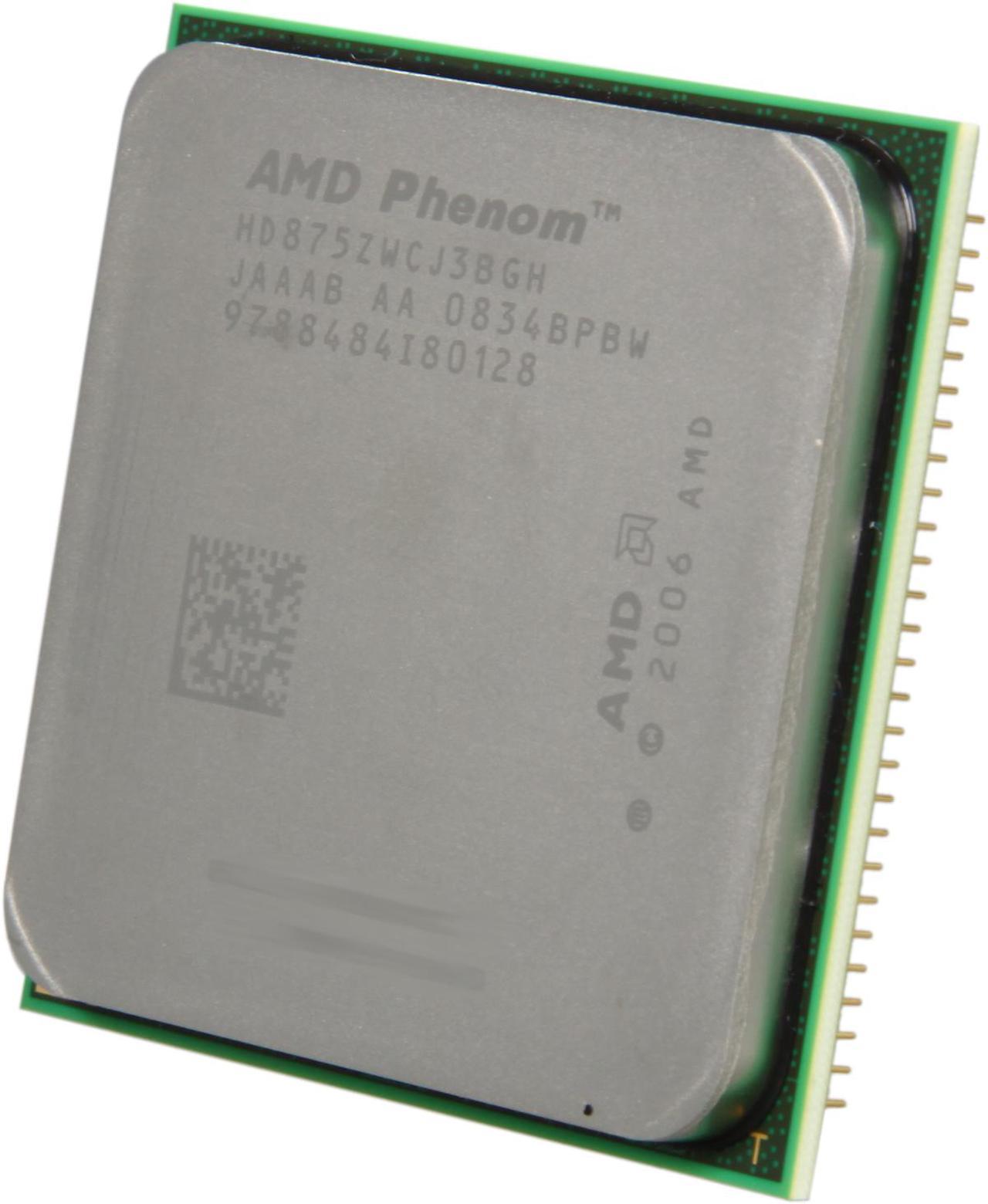 AMD Phenom X3 8750 Black Edition - Phenom X3 Toliman Triple-Core 2.4 GHz Socket AM2+ 95W Processor - HD875ZWCJ3BGH - OEM