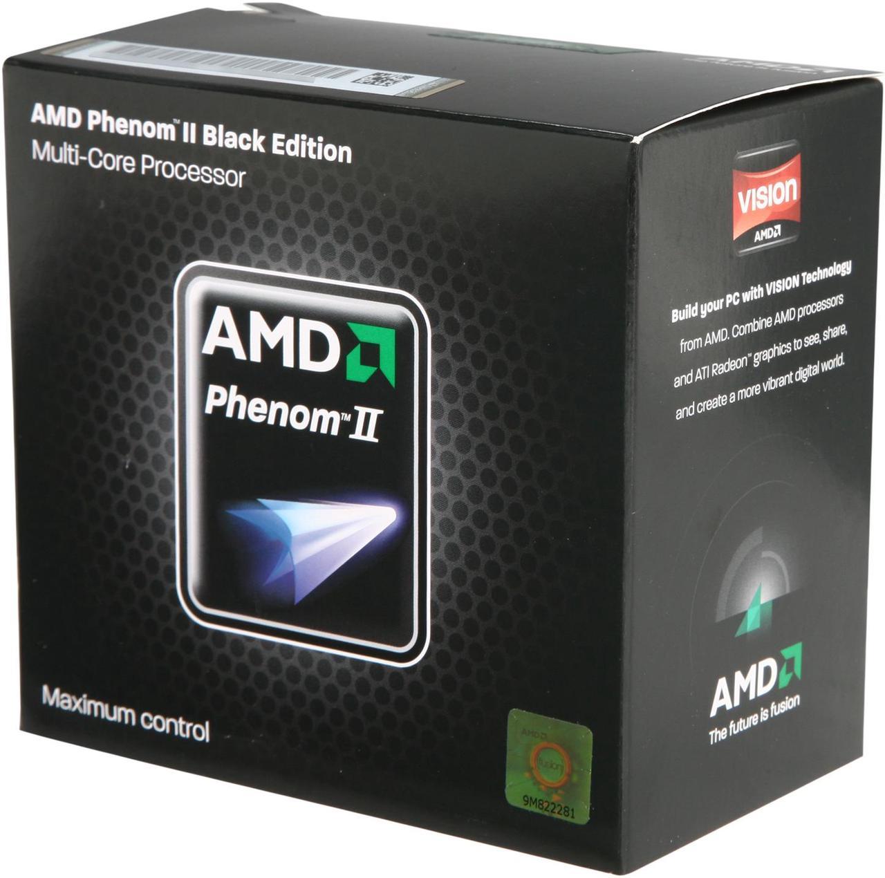 AMD Phenom II X4 965 Black Edition - Phenom II X4 Deneb Quad-Core 3.4 GHz Socket AM3 125W Processor - HDZ965FBGMBOX