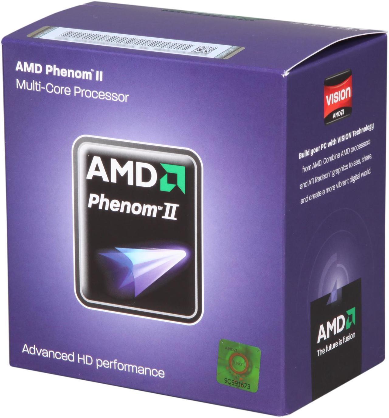 AMD Phenom II X4 945 - Phenom II X4 Deneb Quad-Core 3.0 GHz Socket AM3 95W Desktop Processor - HDX945WFGMBOX