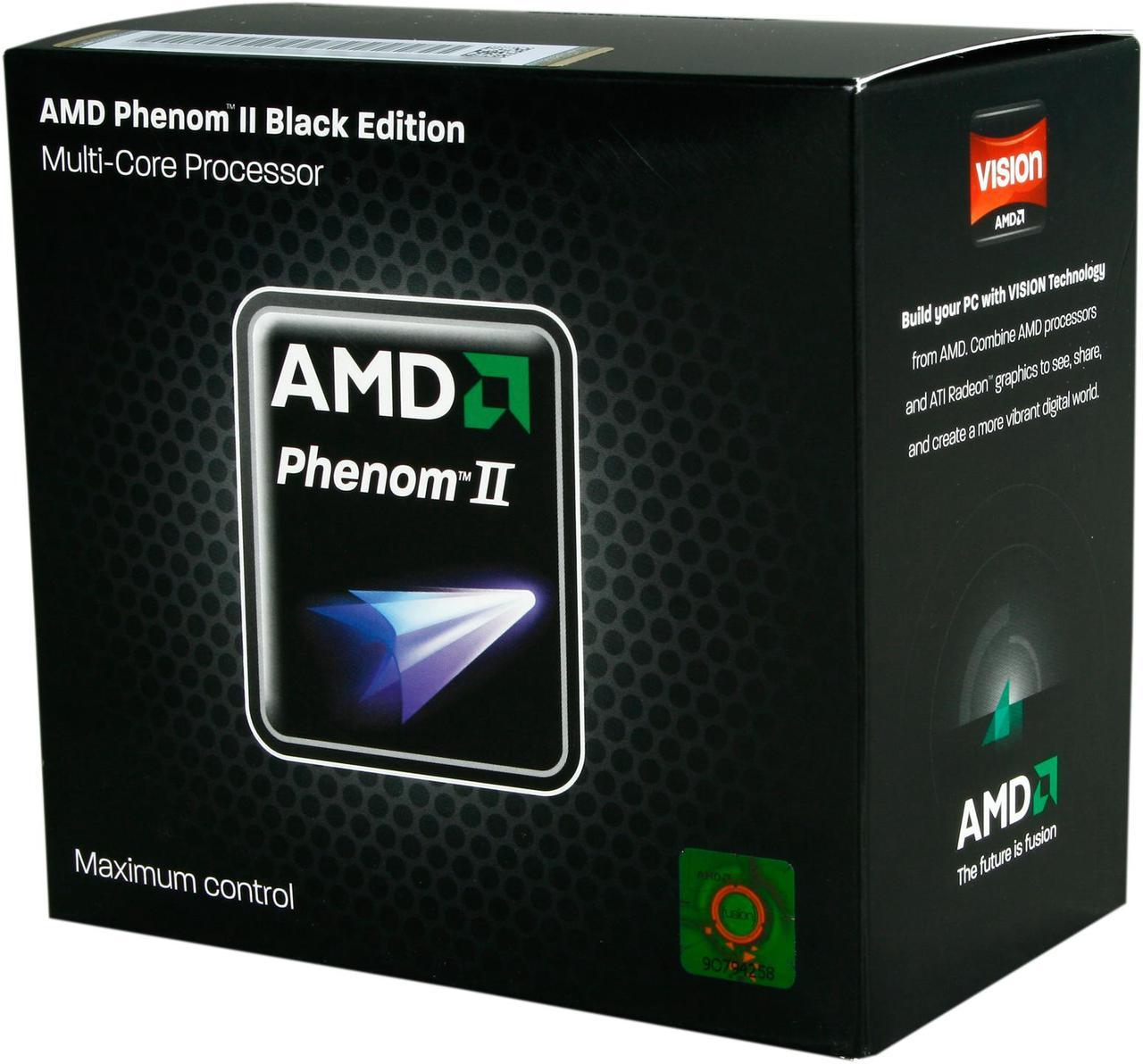 AMD Phenom II X6 1090T Black Edition - Phenom II X6 Thuban 6-Core 3.2 GHz Socket AM3 125W Desktop Processor - HDT90ZFBGRBOX