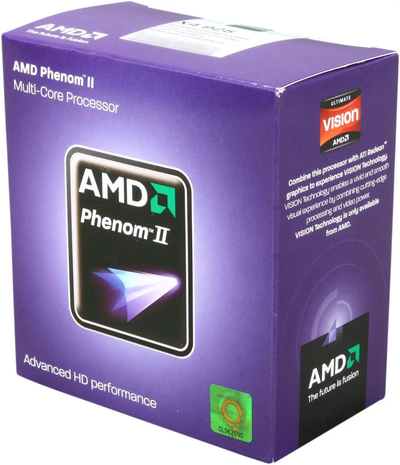 Main image of AMD Phenom II X4 925 - Phenom II X4 Deneb Quad-Core 2.8 GHz Socket AM3 95W Processor - HDX925WFGMBOX
