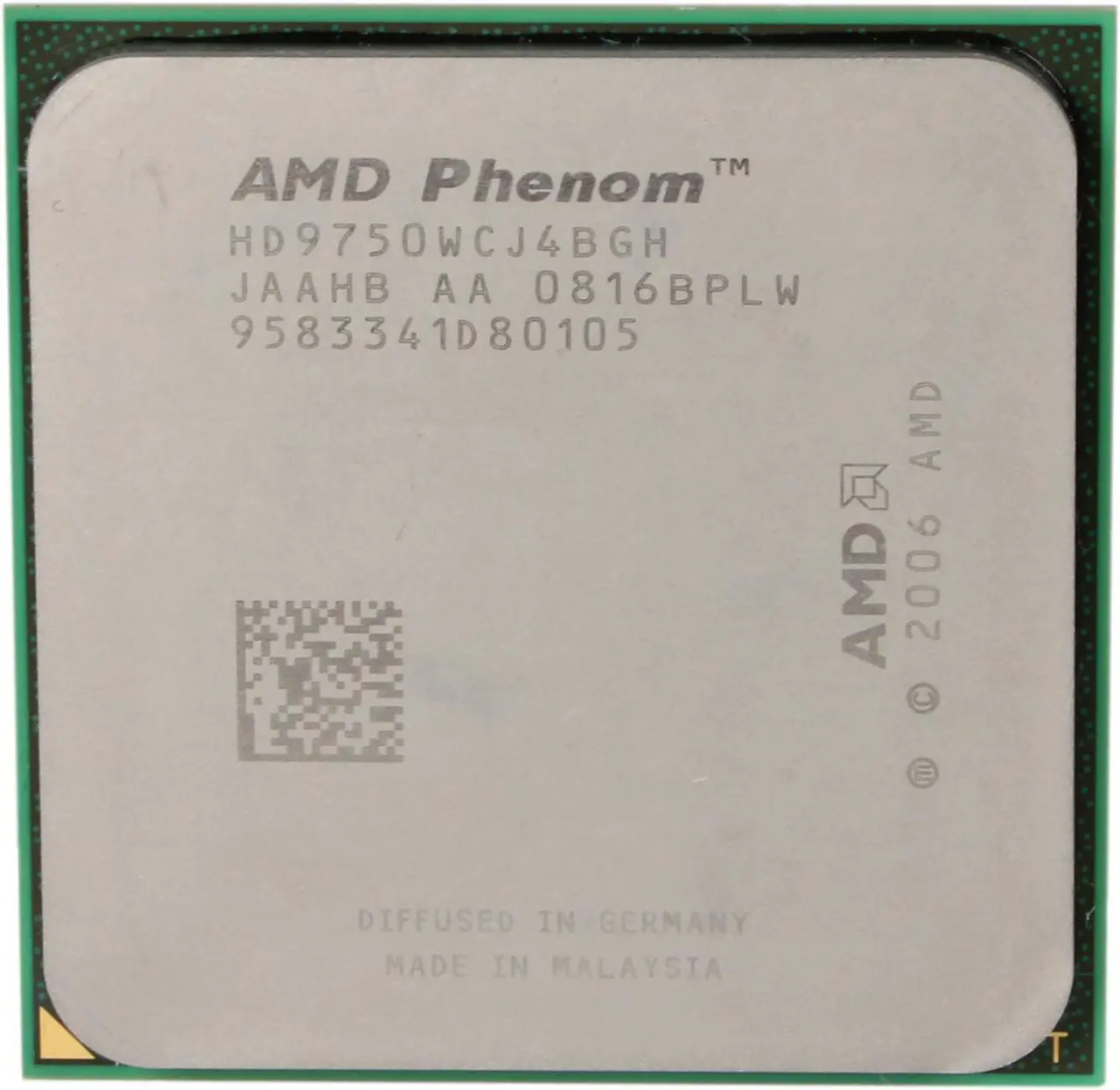 Alt view image 2 of 4 - AMD Phenom X4 9750 - Phenom X4 Agena Quad-Core 2.4 GHz Socket AM2+ 95W Desktop Processor - HD9750WCJ4BGH