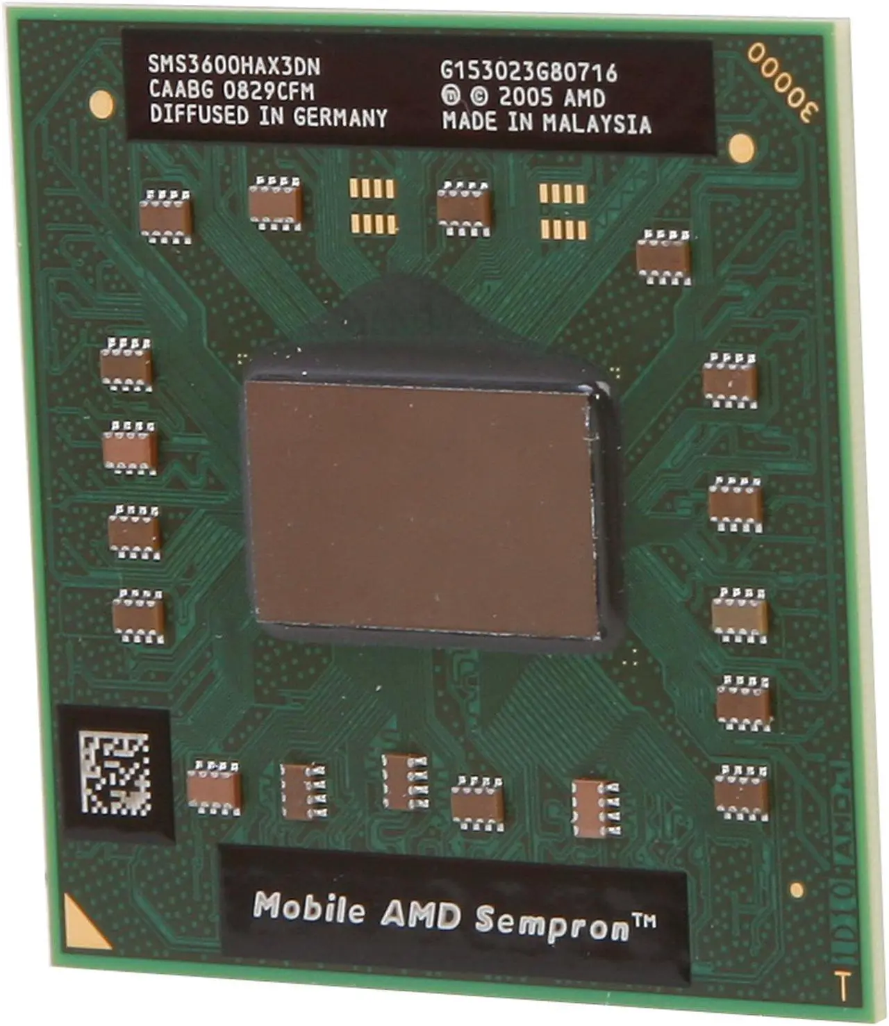 Main image of AMD Mobile Sempron 3600+ Albany 2.0 GHz 128KB L2 Cache Socket 754 62W Dual-Core SMN3600BIX2BX Mobile Processor