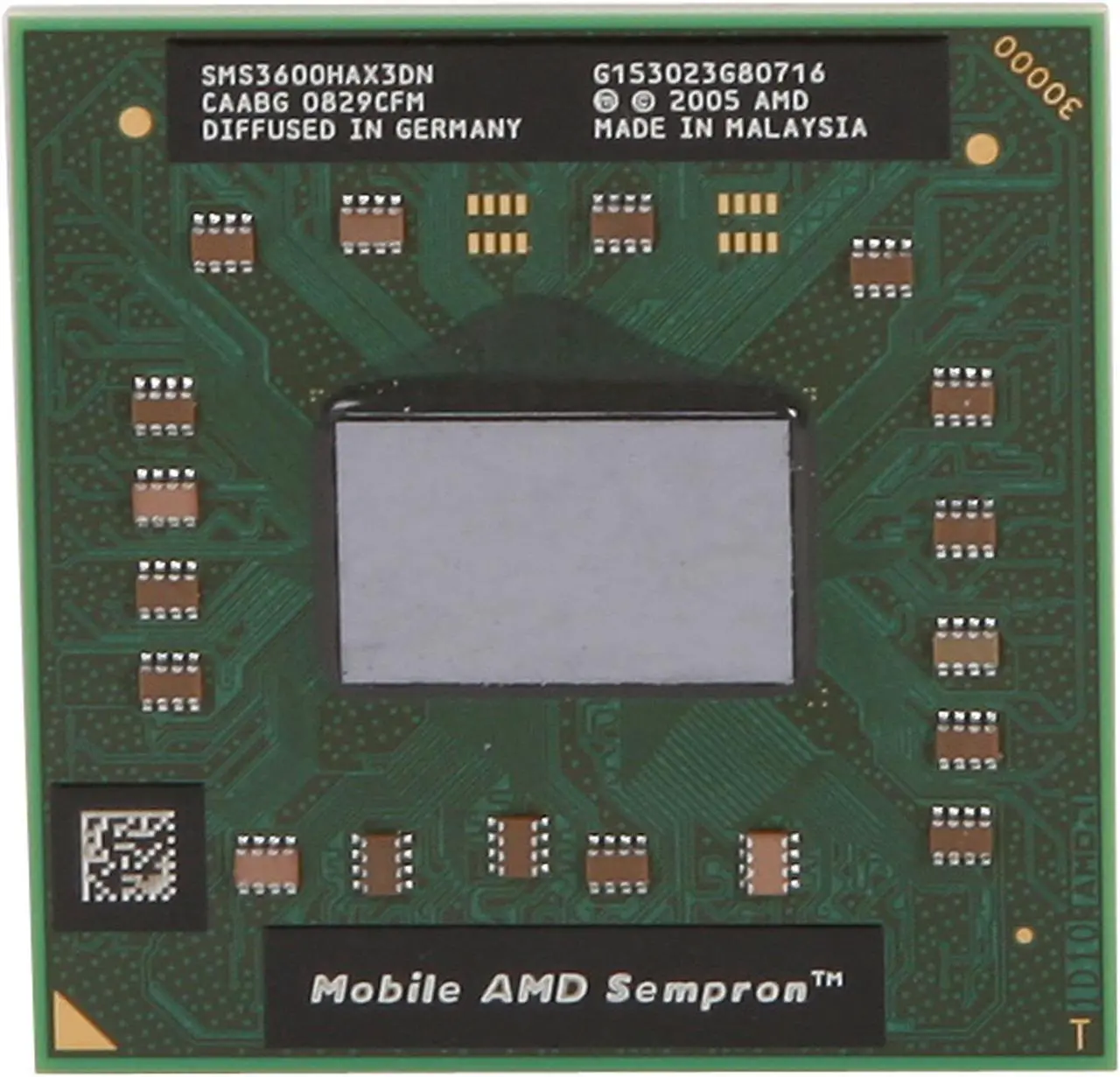 Alt view image 2 of 4 - AMD Mobile Sempron 3600+ Albany 2.0 GHz 128KB L2 Cache Socket 754 62W Dual-Core SMN3600BIX2BX Mobile Processor