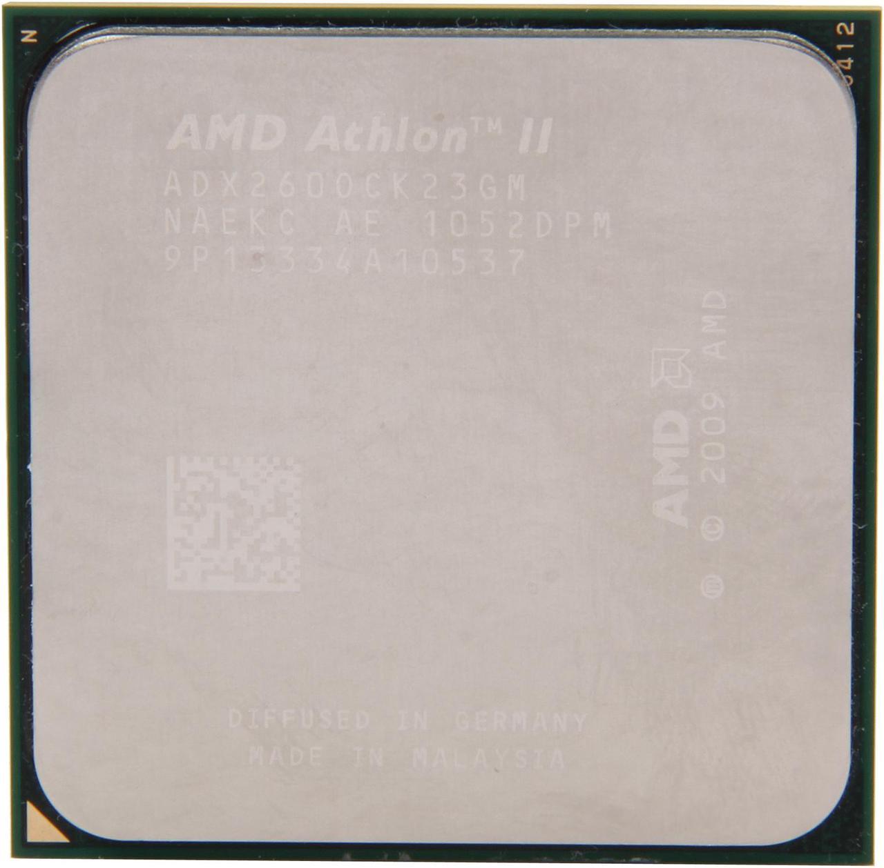 AMD Athlon II X 260 - Athlon II X2 Regor Dual-Core 3.2 GHz Socket AM3 65W Desktop Processor - ADX260OCK23GM