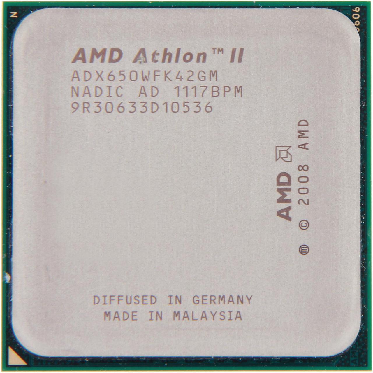 Main image of AMD Athlon II X4 650 - Athlon II X4 Propus Quad-Core 3.2 GHz Socket AM3 95W Desktop Processor - ADX650WFK42GM