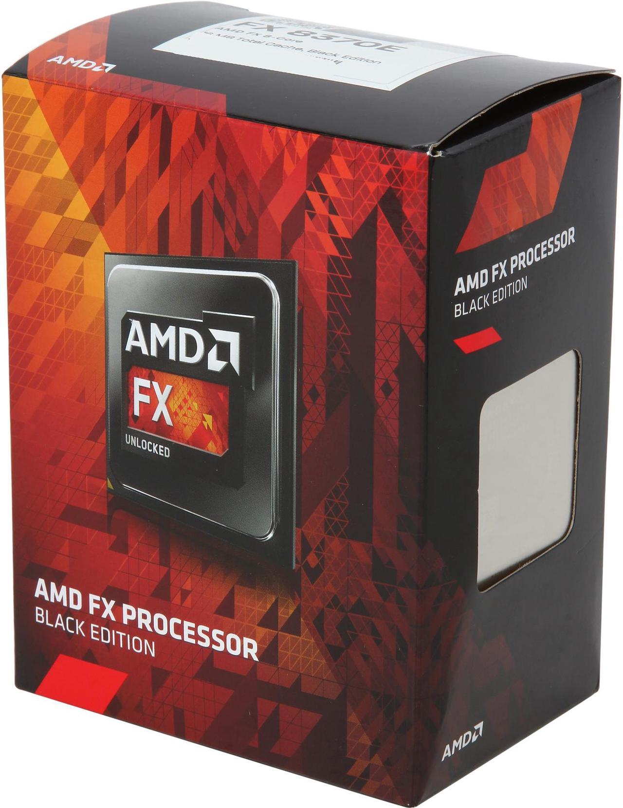 AMD FX-8370E - FX-8000 Series Vishera 8-Core 3.3GHz (4.3GHz Turbo) Socket AM3+ 95W Desktop Processor - FD837EWMHKBOX