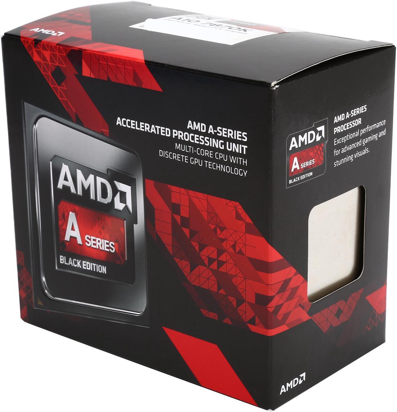 Main image of AMD A10-7870K - A-Series APU Godavari Quad-Core 3.9 GHz Socket FM2+ 95W AMD Radeon R7 Desktop Processor - AD787KXDJCBOX