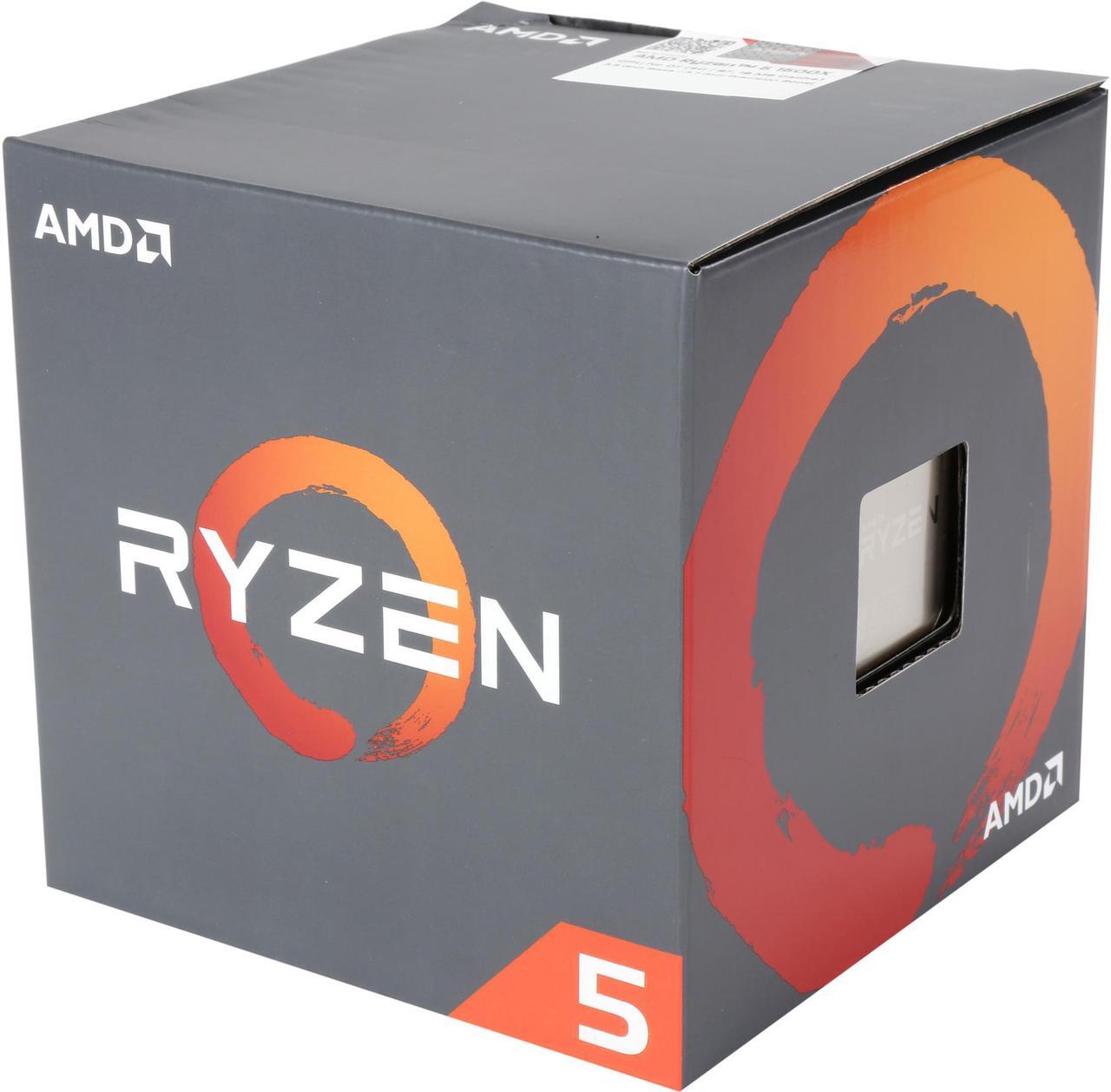 Main image of AMD Ryzen 5 1st Gen - RYZEN 5 1500X Summit Ridge (Zen) 4-Core 3.5 GHz (3.7 GHz Turbo) Socket AM4 65W YD150XBBAEBOX Desktop Processor