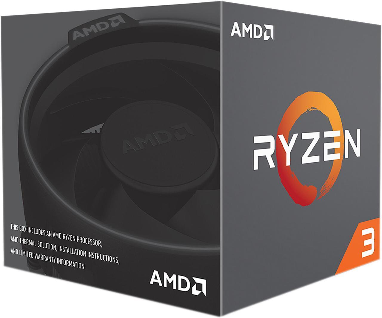 Alt view image 2 of 2 - AMD Ryzen 3 1st Gen - RYZEN 3 1200 Summit Ridge (Zen)  4-Core 3.1 GHz (3.4 GHz Turbo) Socket AM4 65W YD1200BBAEBOX Desktop Processor