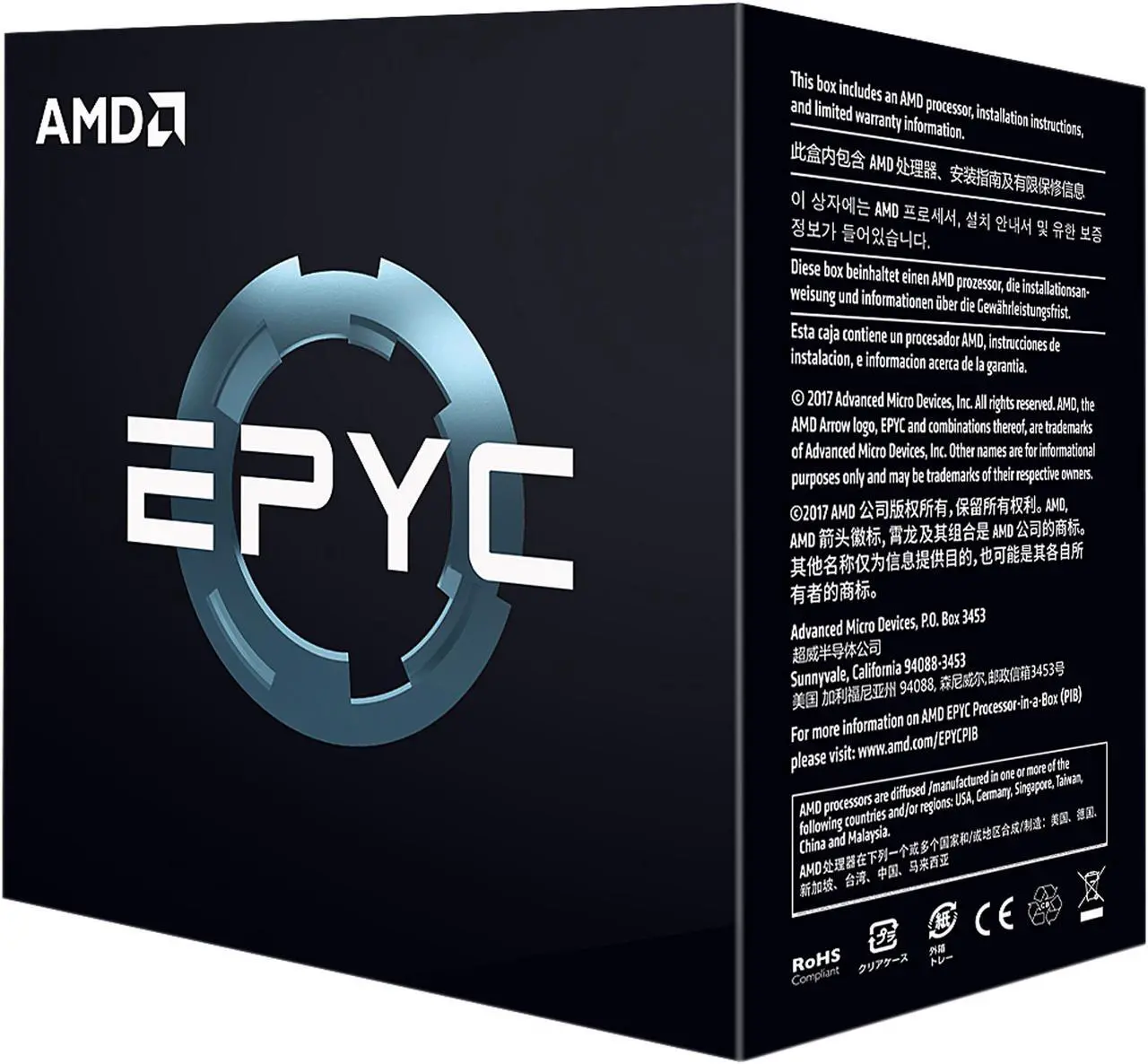 Main image of AMD EPYC 7551 32-Core 2.0 GHz (3.0 GHz Max Boost) Socket SP3 PS7551BDAFWOF Server Processor