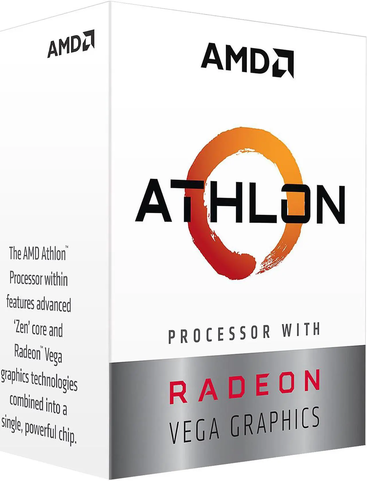 Alt view image 2 of 2 - AMD Athlon 200GE 2-Core, 4-Thread, 3.2 GHz Base, Socket AM4 35W YD200GC6FBBOX Desktop Processor