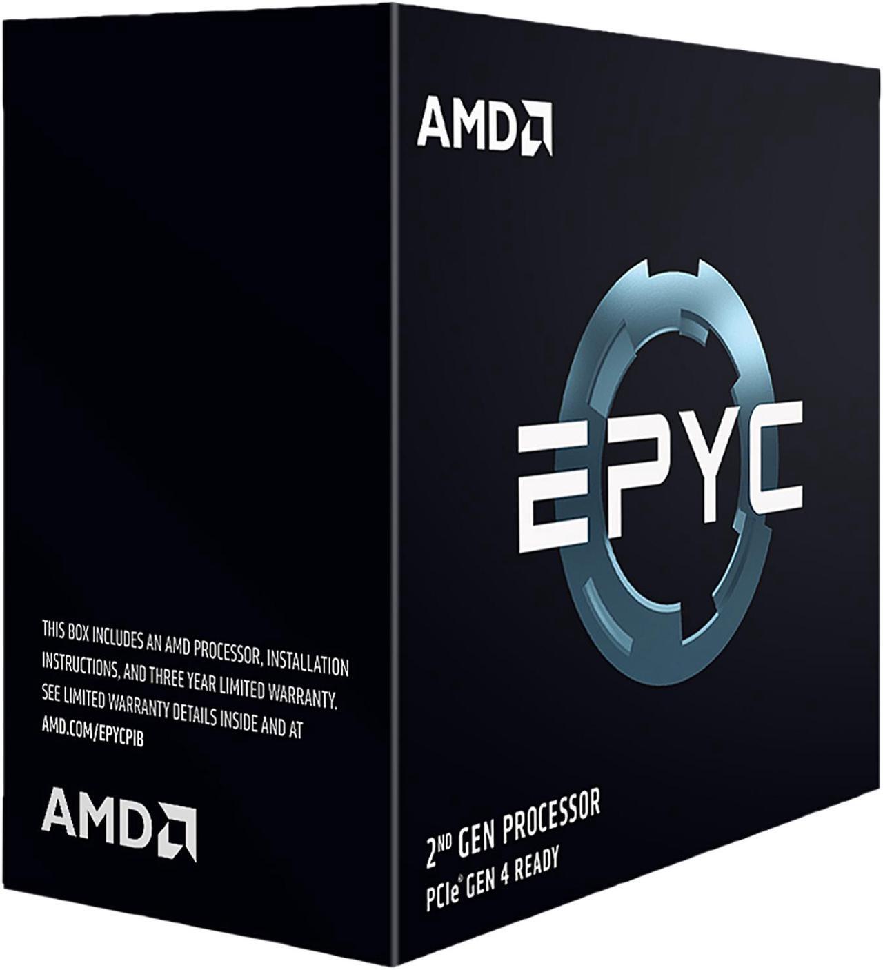 Alt view image 2 of 3 - AMD EPYC 7002 (2nd Gen) 7502P Dotriaconta-core (32 Core) 2.50 GHz Processor-Retail Pack-128 MB L3 Cache -16 MB L2 Cache - 64-bit Processing - 3.35 GHz Overclocking Speed - 7 nm - Socket SP3 - 180W