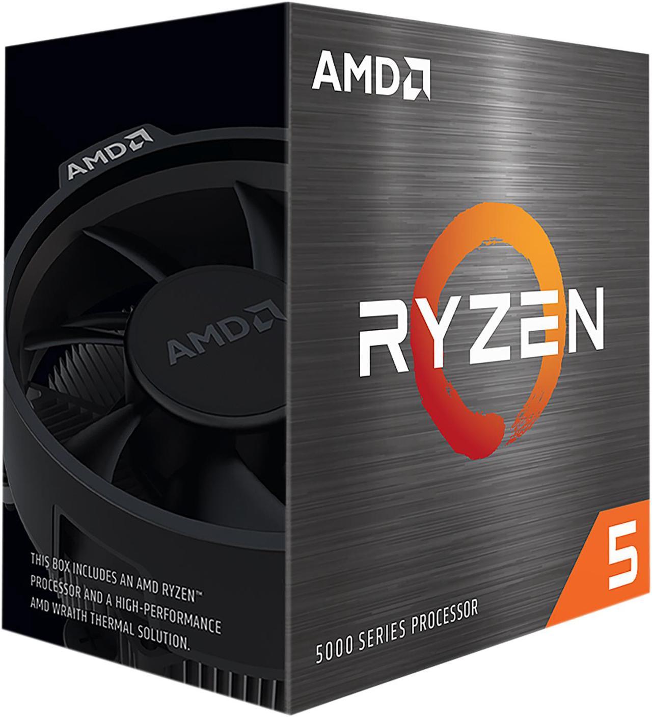 AMD Ryzen 5 5500 - Ryzen 5 5000 Series Cezanne (Zen 3) 6-Core 3.6 GHz Socket AM4 65W None Integrated Graphics Desktop Processor - 100-100000457BOX