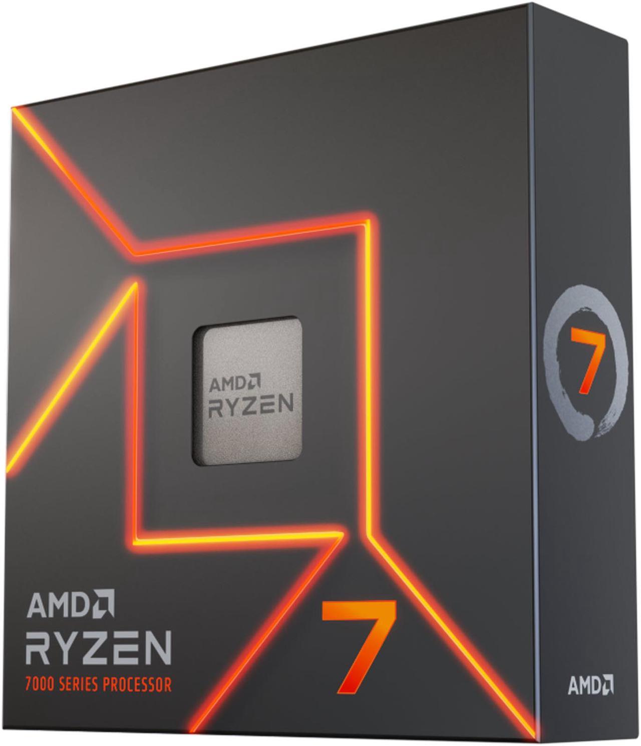 AMD Ryzen 7 7700X - Zen 4 8-Core 4.5 GHz - Socket AM5 - 105W Desktop Processor (100-100000591WOF)