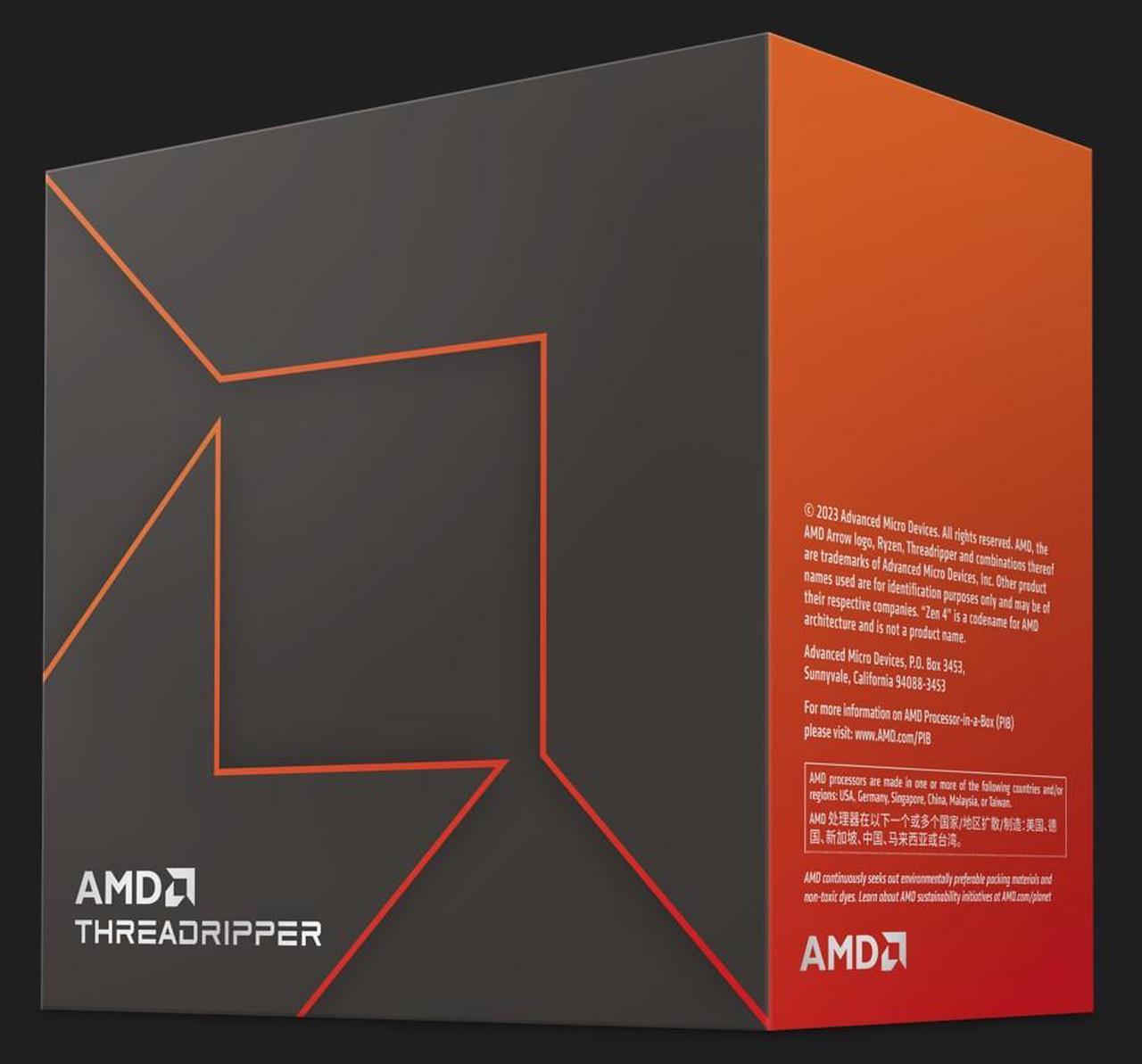 AMD Ryzen Threadripper 7960X 350W SP6 - Zen 4 24-Core/48-Threads - 100-100001352WOF