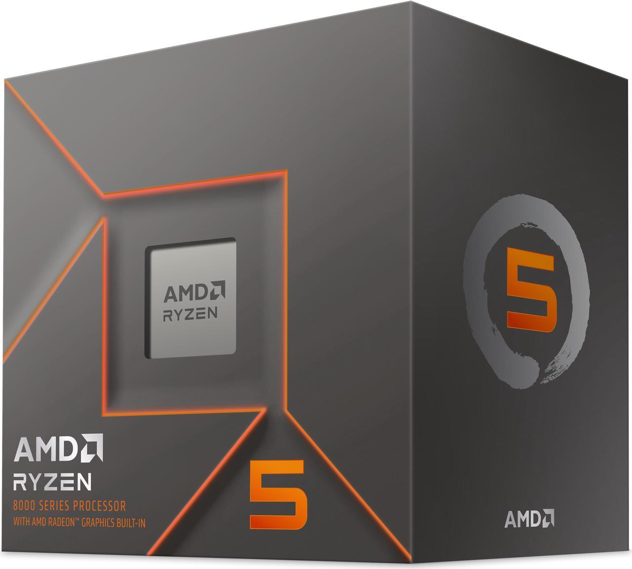 AMD Ryzen 5 8500G - Ryzen 5 8000-G Series Phoenix (Zen 4) 6-Core 3.5 GHz Socket AM5 65W AMD Radeon 740M Processor - 100-100000931BOX