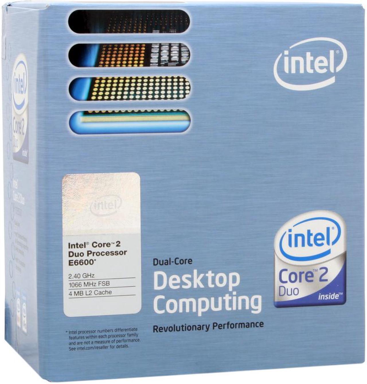 Main image of Intel Core 2 Duo E6600 - Core 2 Duo Conroe Dual-Core 2.4 GHz LGA 775 65W Processor - BX80557E6600