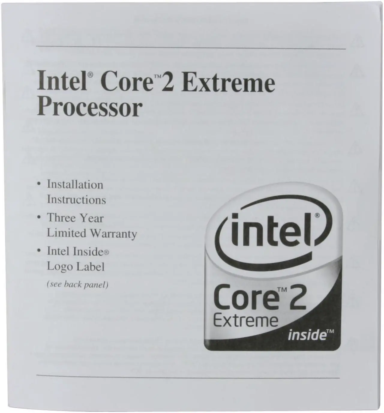 Alt view image 3 of 3 - Intel Core 2 Extreme QX6800 Kentsfield 2.93GHz 2 x 4MB L2 Cache LGA 775 130W Quad-Core Processor