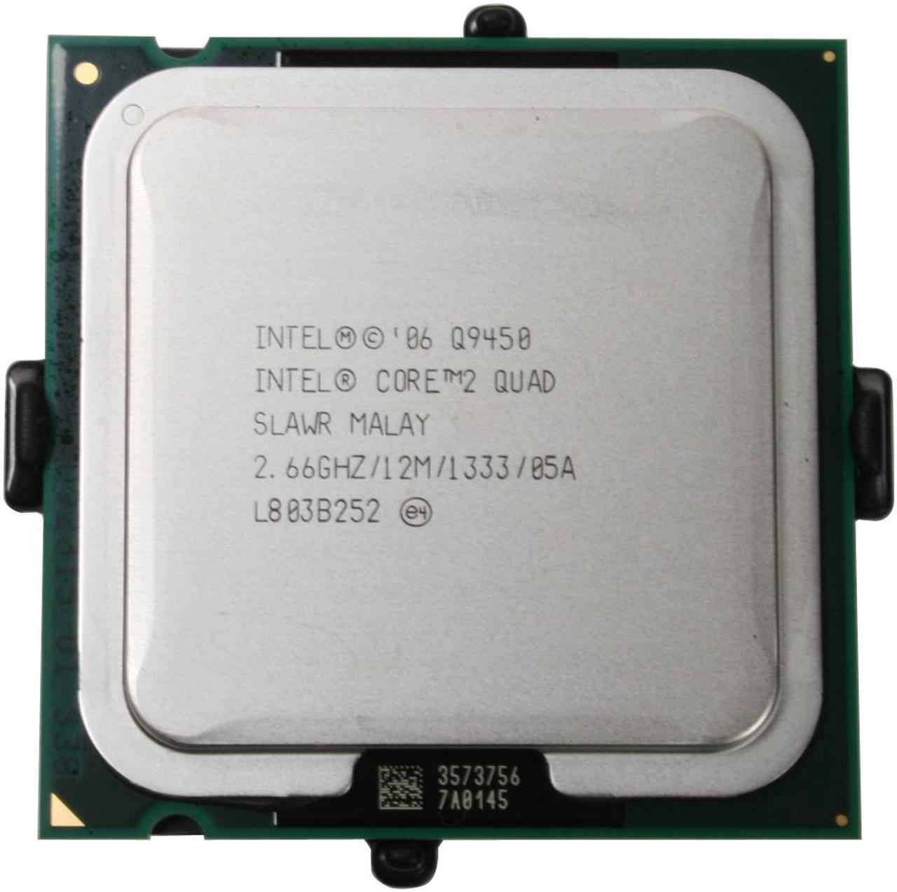 Main image of Intel Core 2 Quad Q9450 - Core 2 Quad Yorkfield Quad-Core 2.66 GHz LGA 775 95W Processor - EU80569PJ067N - OEM