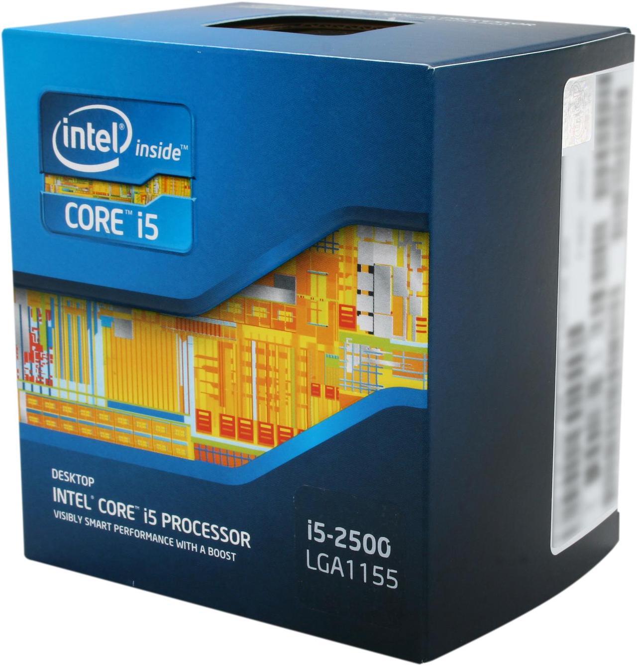 Intel Core i5-2500 - Core i5 2nd Gen Sandy Bridge Quad-Core 3.3GHz (3.7GHz Turbo Boost) LGA 1155 95W Intel HD Graphics 2000 Desktop Processor - BX80623I52500