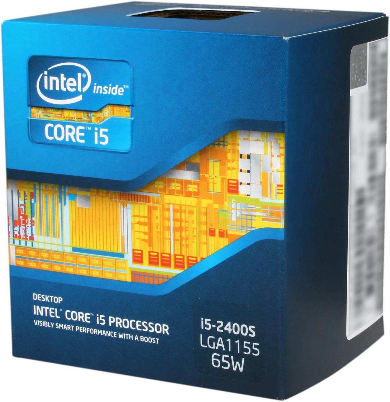 Main image of Intel Core i5-2400S - Core i5 2nd Gen Sandy Bridge Quad-Core 2.5GHz (3.3GHz Turbo Boost) LGA 1155 65W Intel HD Graphics 2000 Desktop Processor - BX80623I52400S