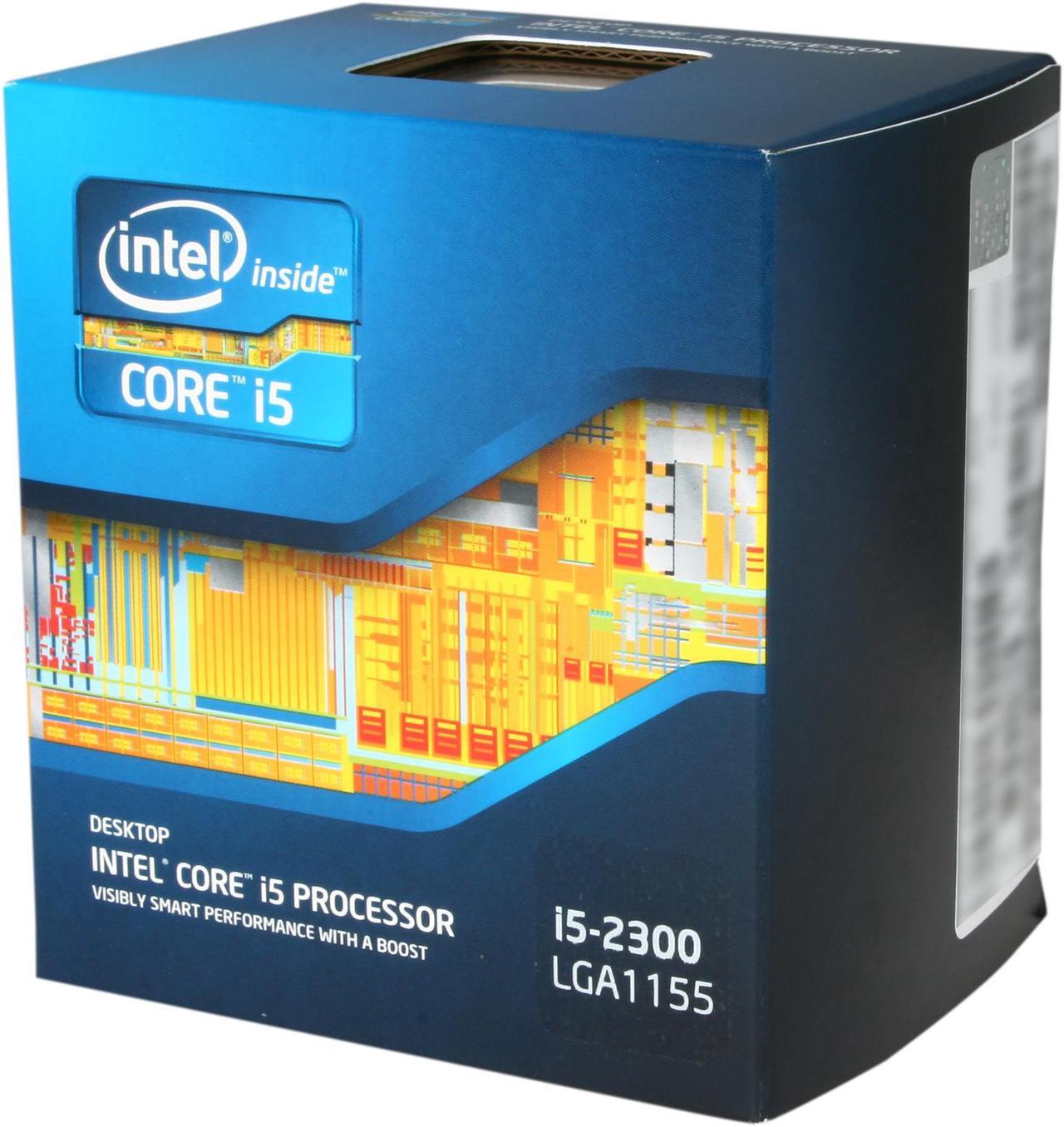 Intel Core i5-2300 - Core i5 2nd Gen Sandy Bridge Quad-Core 2.8GHz (3.1GHz Turbo Boost) LGA 1155 95W Intel HD Graphics 2000 Desktop Processor - BX80623I52300