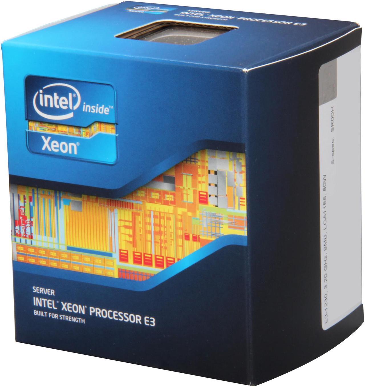 Intel Xeon E3-1230 Sandy Bridge 3.2 GHz 4 x 256KB L2 Cache 8MB L3 Cache LGA 1155 80W BX80623E31230 Server Processor