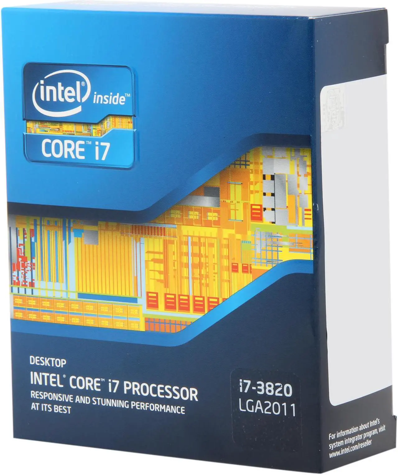 Main image of Intel Core i7-3820 - Core i7 3rd Gen Sandy Bridge-E Quad-Core 3.6GHz (3.8GHz Turbo Boost) LGA 2011 130W Desktop Processor - BX80619i73820