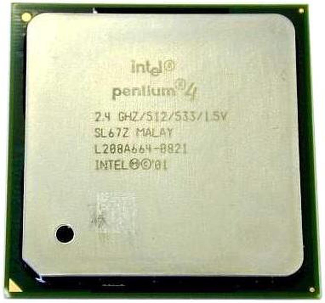 Intel Pentium 4 2.4B - Pentium 4 Northwood Single-Core 2.4 GHz Socket 478 Processor - RK80532PE056512 - OEM