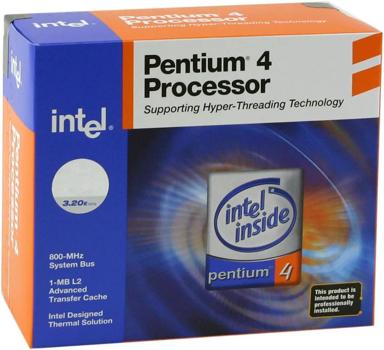 Main image of Intel Pentium 4 3.2E - Pentium 4 Prescott Single-Core 3.2 GHz Socket 478 Processor - BX80546PG3200E