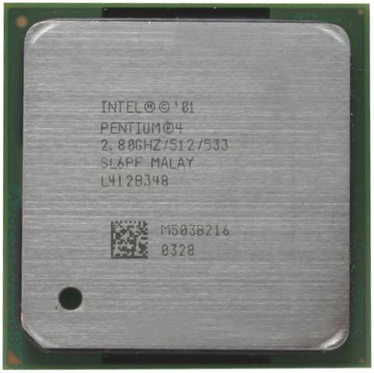 Main image of Intel Pentium 4 2.8 - Pentium 4 Northwood Single-Core 2.8 GHz Socket 478 68.4W Processor - RK80532PE072512