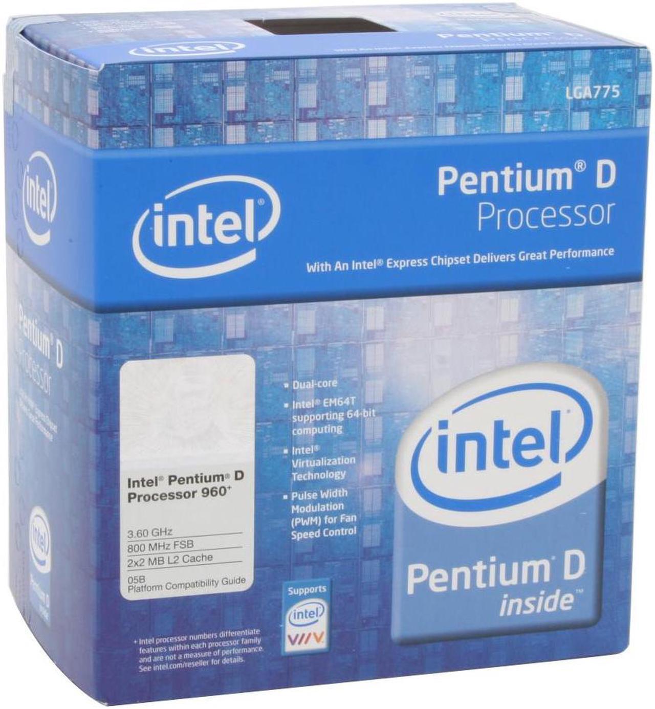 Main image of Intel Pentium D 960 - Pentium D Presler Dual-Core 3.6 GHz LGA 775 Processor - BX80553960