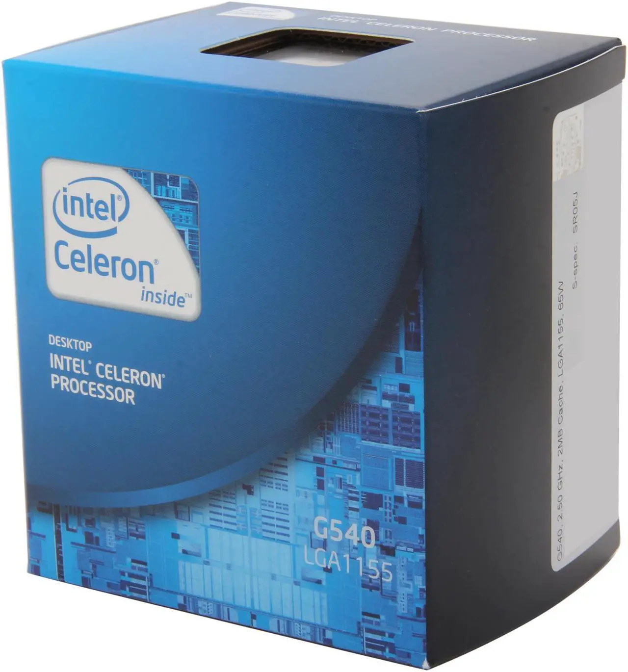 Main image of Intel Celeron G540 - Celeron Sandy Bridge Dual-Core 2.5 GHz LGA 1155 65W Intel HD Graphics Desktop Processor - BX80623G540