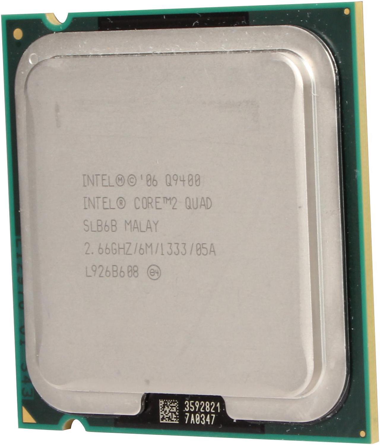 Intel Core2 Quad Q9400 - Core 2 Quad Quad-Core 2.66 GHz LGA 775 95W Desktop Processor - Q9400 (SLB6B)