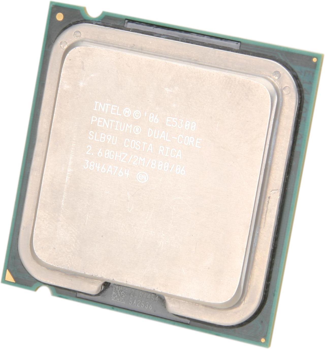 Intel Pentium E5300 - Pentium Dual-Core Wolfdale Dual-Core 2.6 GHz LGA 775 65W Desktop Processor - E5300 (SLB9U)